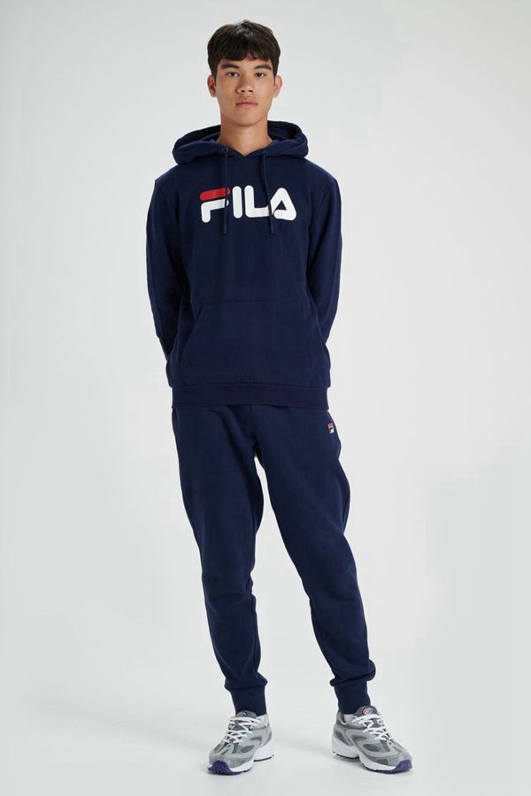 Blusa Moletom Capuz Fila Homem Azul Marinho - Fila Axel Logo En Portugal,WNFC-91037